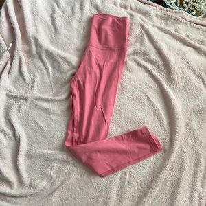 TNA butter pink leggings aritzia